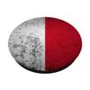 Grunge Monaco Flag Retro Western Europe French Monascan Gift PopSockets Grip and Stand for Phones and Tablets view 2