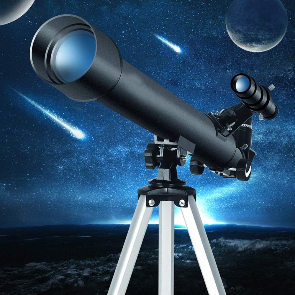 Kids Telescope,Portable Travel Telescope,50mm Caliber 600mm Focal Length ,telescopes For Astronomy Beginners And Adult,The Best Christmas And Birthday Gifts For Children ( Color : A+Smartphone stand )