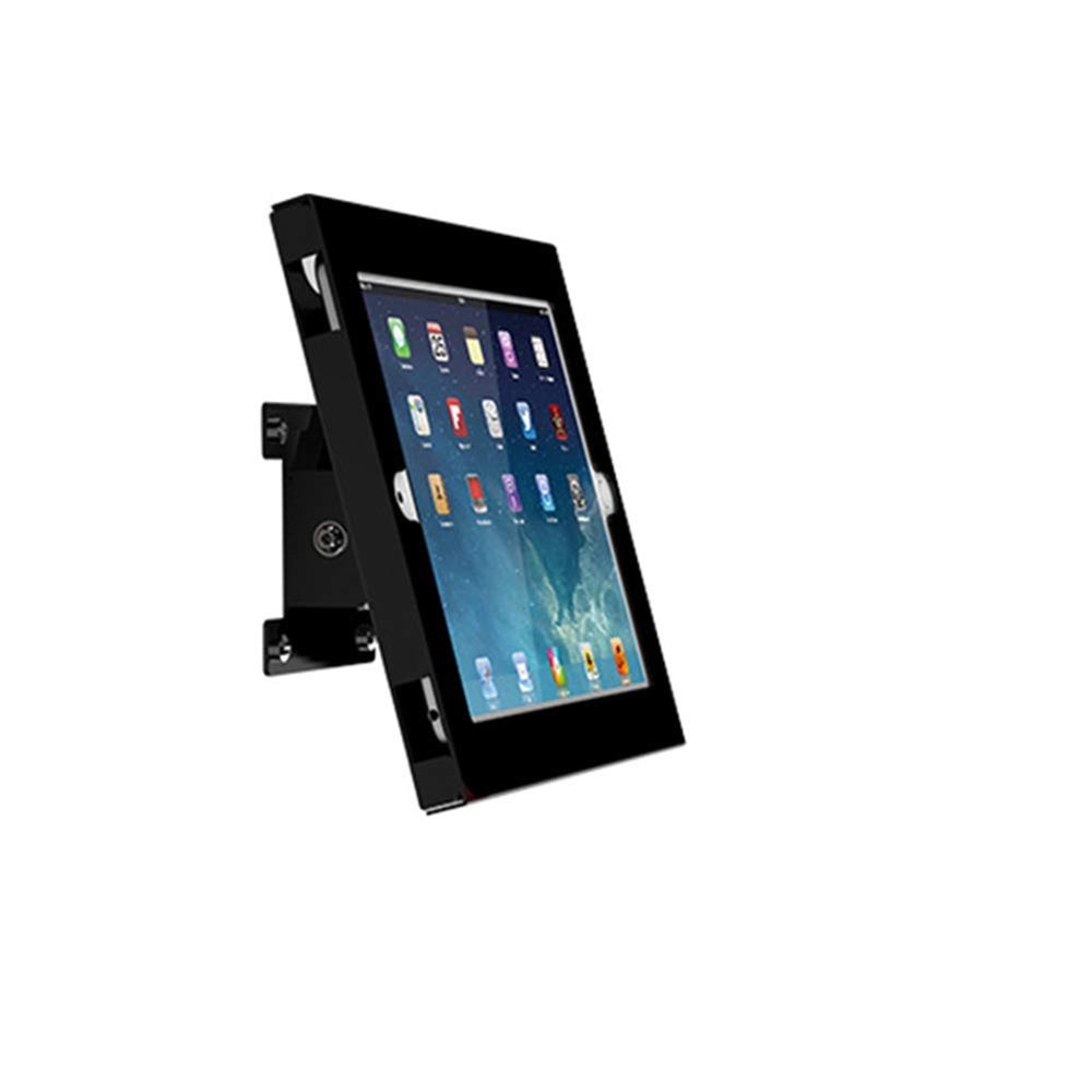 AIZYR Tamper Proof Anti-Theft Tablet Display Holder, 360 Rotating Adjustable Wall Mount Stand for Smart Home, Private Cinema, KTV,Black