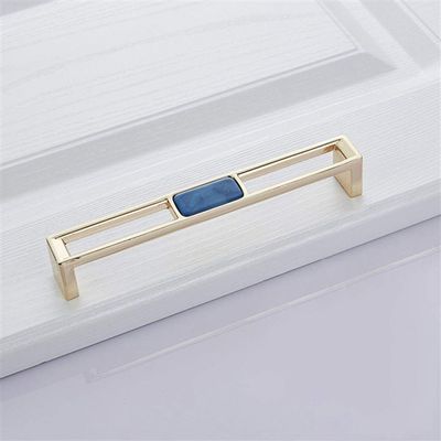 Pangocho Jinchao-Pulls Handles 128, Cupboard Drawer and Wardrobe Pulls, Blue Nordic Marble Shell Cabinet Handle Knobs, Kitchen Furniture 96mm 128mm Home Decoration (Color : 8 128mm)