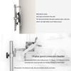 AIZYR Adjustable Tablet Wall Mount Holder Stand, 360 Rotating Desktop Tablet Bracket with Non-Slip Gasket for Kitchen Table 7-12 Inch Tablet,1 pcs view 2