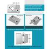 AIZYR Adjustable Tablet Wall Mount Holder Stand, 360 Rotating Desktop Tablet Bracket with Non-Slip Gasket for Kitchen Table 7-12 Inch Tablet,1 pcs view 4