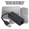 56K USB Modem External RJ11 to USB Adapter, V.92 Dial Up Fax Modem Multifunctional Data Modem for 64Bit WIN10/WIN8.1/WIN8/WIN7 view 2