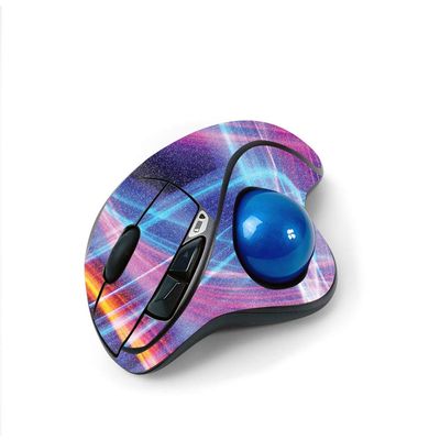 MightySkins Glossy Glitter Skin for Logitech M570 Wireless Trackball Mouse - Light Waves | Protective, Durable High-Gloss Glitter Finish | Easy to Apply, Remove, and Change Styles | Made in The USA