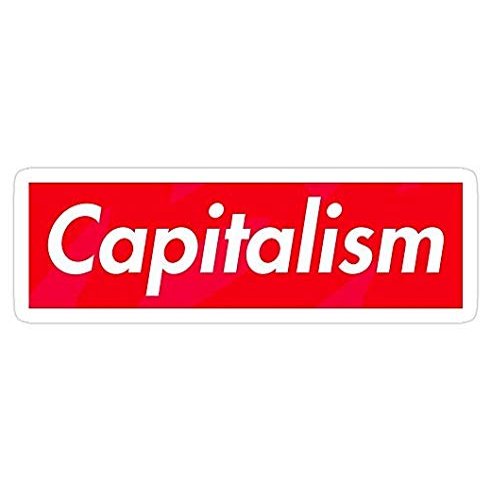 Capitalism Decal Sticker - Sticker Graphic - Auto, Wall, Laptop, Cell, Truck Sticker for Windows, Cars, Trucks