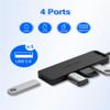USB Hub VENTION 4-Port USB 3.0 Hub 1.5FT Ultra-Slim Data USB Splitter Charging Supported Compatible with MacBook, Laptop, Surface Pro, PS4, PC, Flash Drive, Mobile HDD view 2