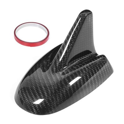 Acouto Car Antenna Cover,Dry Carbon Fiber Car Antenna Cover Roof Shark Fin Antenna Cover Trim Fit for Levante 2017-2020