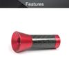 Othmro Universal red 3.5cm Carbon Fiber Screw Aluminum Alloy Car Short Radio Antenna 1 pcs view 4