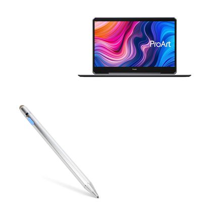 BoxWave Stylus Pen Compatible with ASUS ProArt StudioBook One W590G6T - AccuPoint Active Stylus, Electronic Stylus with Ultra Fine Tip - Metallic Silver