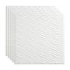 FASDE Current Decorative Vinyl 2ft x 2ft Lay in Ceiling Panel in Gloss White (5 Pack) view 1