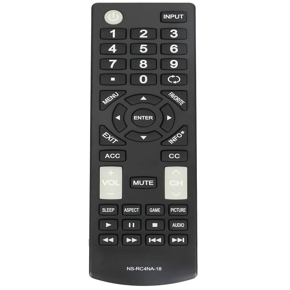 AIDITIYMI NS-RC4NA-18 Replace Remote fit for Insignia TV NS-32D311NA17 NS-32D311MX17 NS-40D420NA18 NS-49D420NA18 NS-55D420NA18 NS-40D420MX18 NS-55D420MX18 NS-39D310NA17 NS-50D510NA17 NS-50D510MX17