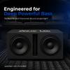 DEEJAY LED Subwoofer Box - 15 inch Dual Speaker Enclosure for 2X 15-in Woofers with Side Terminals, Dual Central Tuned Ports, MDF Heavy Duty Construction, Vented Design (Black) view 2