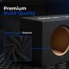 DEEJAY LED Subwoofer Box - 15 inch Dual Speaker Enclosure for 2X 15-in Woofers with Side Terminals, Dual Central Tuned Ports, MDF Heavy Duty Construction, Vented Design (Black) view 4