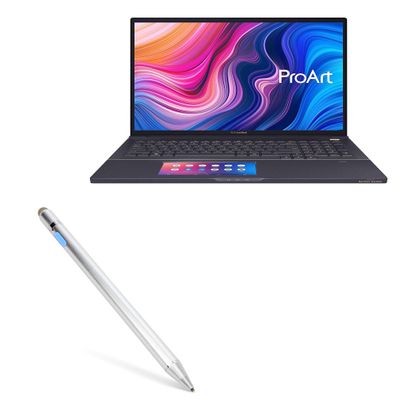 BoxWave Stylus Pen Compatible with ASUS ProArt StudioBook Pro X W730G5T - AccuPoint Active Stylus, Electronic Stylus with Ultra Fine Tip - Metallic Silver