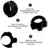 BESPORTBLE 4pcs Dumbbell Bar Nut Screw Clamps for Standard Barbells Lightweight and Easy to Install for Home Fitness Equipment and Weight Training Accessories view 4
