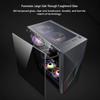 HDYD ATX Case, Mid-Tower PC Gaming Case ATX/M-ATX/ITX - Front I/O USB 3.0 Port - Fully Transparent Side Panels - Support Water Cooling view 2