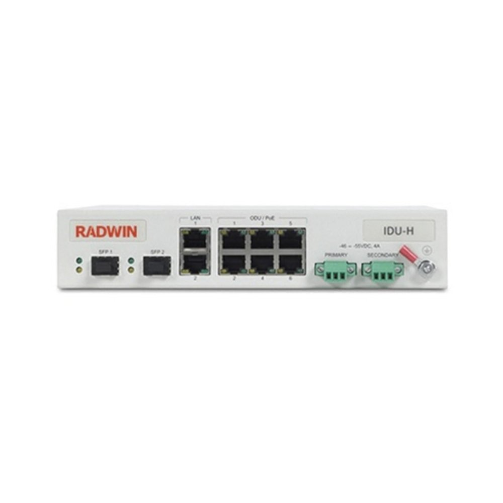 Radwin - RW-7301-2006 - IDU-H/HP with 2 Ethernet 10/100/1000 BT Ports, 2 SFP Ports and 6 PoE Ports Feeding RADWIN 2000