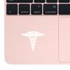 NBFU Medical Symbol Caduceus Nurse Medical 2 (White) (Set Of 2) Premium Waterproof Vinyl Decal Stickers For Laptop Phone Accessory Helmet Car Window Bumper Mug Tuber Cup Door Wall Decoration view 3