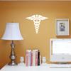 NBFU Medical Symbol Caduceus Nurse Medical 2 (White) (Set Of 2) Premium Waterproof Vinyl Decal Stickers For Laptop Phone Accessory Helmet Car Window Bumper Mug Tuber Cup Door Wall Decoration view 4