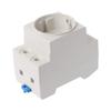 angwang Rail Socket,EU Type 35mm DIN Rail Mount AC Power Socket 16A 250V AC Connector view 1