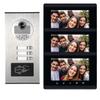 AMOCAM Upgrade Versions 3 Units Apartment Intercom System 7 inch Touch Monitor Video Door Phone Kits Support Ethernet Cable Connect, Single-Supply, ID Keyfobs Unlock for Home Apartment view 1