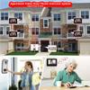 AMOCAM Upgrade Versions 3 Units Apartment Intercom System 7 inch Touch Monitor Video Door Phone Kits Support Ethernet Cable Connect, Single-Supply, ID Keyfobs Unlock for Home Apartment view 2