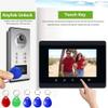 AMOCAM Upgrade Versions 3 Units Apartment Intercom System 7 inch Touch Monitor Video Door Phone Kits Support Ethernet Cable Connect, Single-Supply, ID Keyfobs Unlock for Home Apartment view 3