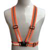 zojo Kids Reflective Vest 2pcs | Lightweight, Adjustable & Elastic | Safety & High Visibility for Running, Jogging, Walking, Cycling | Fits Outdoor Clothing (Neon Orange-Kids Size) view 2