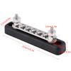 5 Terminal Bus Bar,AC 300V DC 48V 5 Power Distribution Positions Bus Bar Electric Terminal Junction Block W/ 2 Stud AC 300V DC 48V Fit for Trucks Buses Boats view 3