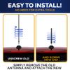 7 Inch Antenna MAST Black for Honda CR V 2012-2016 New view 3