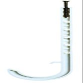 CoolKitchen 553-3WPK2 J Hook PVC Pipe Hanger 0.75 in. -