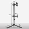 iumLeap Dual Monitor Stand, Heavy Duty Fully Adjustable Stand Fits 27-40 Inch Screens, Dual Monitor Arm Mount Fits Up to 9kg/19.8lbs Per Arm view 2