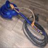 Brazilian/American Hybrid Pro Royal Blue on Black Poly 9x7 RH 3/4" x 3/4" Soft - EPT Bull Ropes 16' view 1