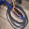 Brazilian/American Hybrid Pro Royal Blue on Black Poly 9x7 RH 3/4" x 3/4" Soft - EPT Bull Ropes 16' view 2