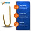 Prime Cable Management 3/4 Inch Heavy Duty Metal Cable & Wire Support J-Hook Hangers for Wall Mounting & Attaching to Vertical Surfaces for Cable & Wire Management view 4