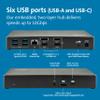 Kensington SD4780P Displaylink USB-C Docking Station for Windows, MacBooks ane Surface  Dual 4K Video, 100W PD (K33620NA) view 3