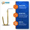 Prime Cable Management - 3/4 Inch Heavy Duty Metal Cable & Wire Support J-Hook Hangers W/Angle Clip, attaching horizontal surfaces (Ceilings, beams K) & 1/4 inch threaded rod Cable & Wire Management view 4