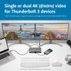 Kensington SD5600T 14-in-1 Thunderbolt 3 Dock USB-C - Compatible with Thunderbolt 4, Mac and Windows, 96W Charging, Dual 4K@60Hz, 40Gbps Transfer Speeds, HDMI 2.0 and DisplayPort, Ethernet (K34009US) view 4