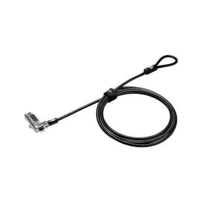 Kensington NanoSaver Combination Laptop Lock, Resettable Computer Security Locking Cable for Ultra-thin Laptops for HP Lenovo Asus Acer, Resettable 4-wheel Number Code (K60603WW)