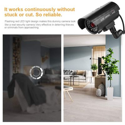 A sixx CCTV Camera, Fake Security Camera, Flash LED for Supermarket Hotel