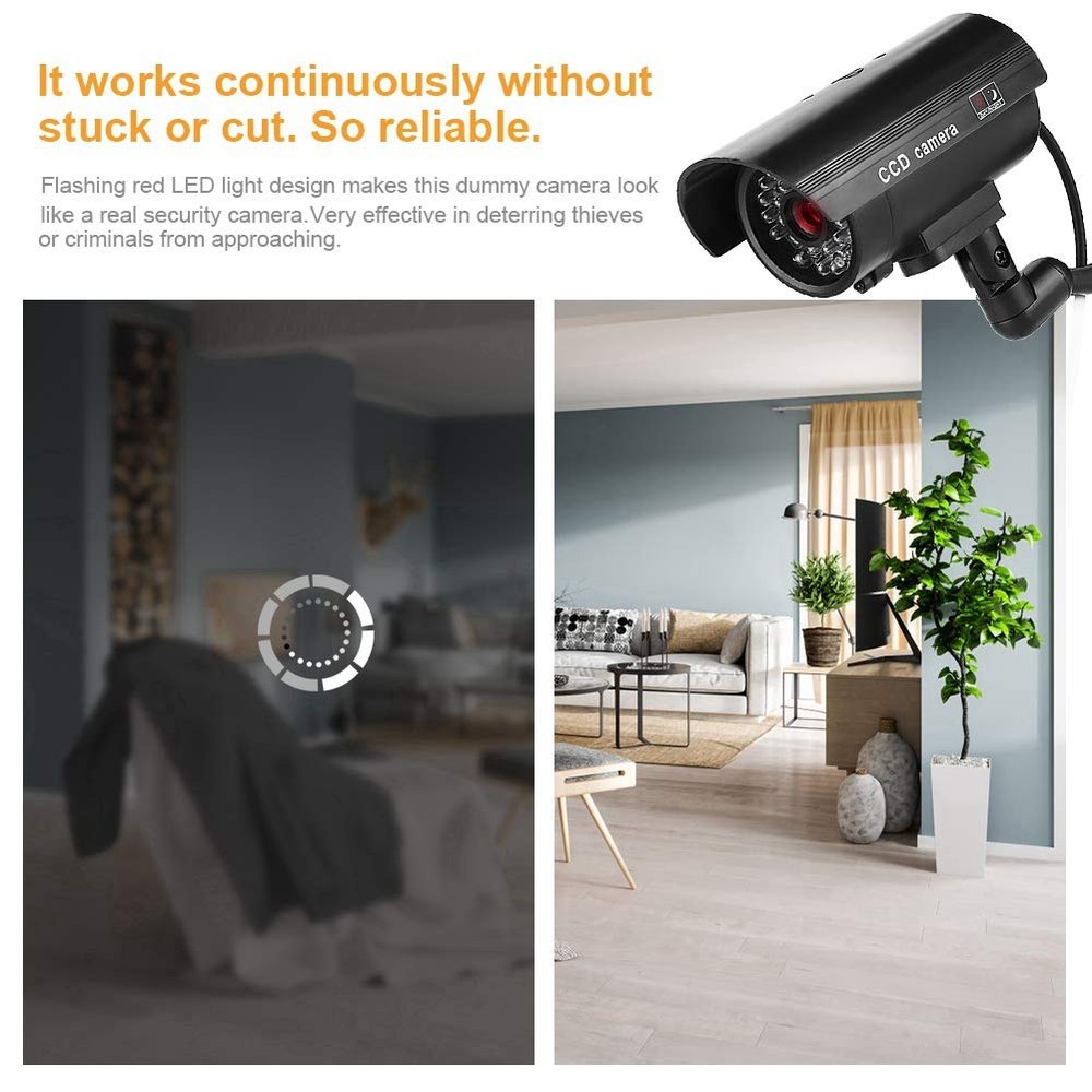 A sixx CCTV Camera, Fake Security Camera, Flash LED for Supermarket Hotel