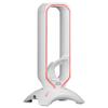 Mars Gaming MHHPROW, Gamer Headset Stand with 2xUSB HUB + Bungee Mouse, White view 1