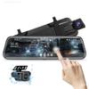 10'' Mirror Dash Cam Night Vision 1080P FHD Full Touch Screen Front and Rear View Backup Camera for Cars Loop Recording Streaming Media 170Wide Angle Parking Assistance 6M Cable view 1