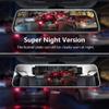 10'' Mirror Dash Cam Night Vision 1080P FHD Full Touch Screen Front and Rear View Backup Camera for Cars Loop Recording Streaming Media 170Wide Angle Parking Assistance 6M Cable view 4