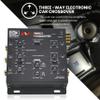 Banda 3-Way Electronic Car Crossover - Two or Three-Way System Set-Ups with Rear Fader Control, Subwoofer Equalizer, 2/4/6 Channel Inputs, 5V RCA Outputs view 2