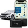 Cube GPS Tracker for Vehicles Assets Kids, Mini GPS Trackers for Dogs, Car Tracker Device: Real Time Worldwide Location SOS Pings Geo-Fencing + Rechargeable Battery Requires Subscription view 1