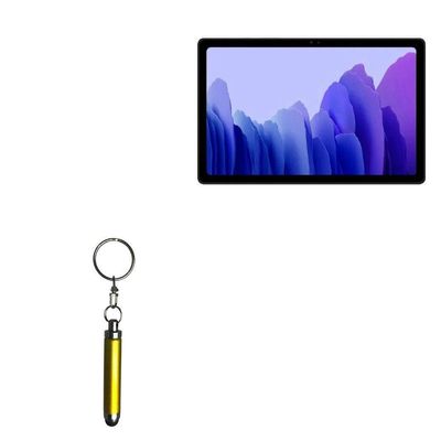 BoxWave Stylus Pen Compatible with Samsung Galaxy Tab A7 (7.0 in) - Bullet Capacitive Stylus, Mini Stylus Pen with Keyring Loop - Bronze