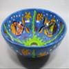 14" round TALAVERA VESSEL SINK Mexican handmade ceramic bathroom basin, folk art view 1