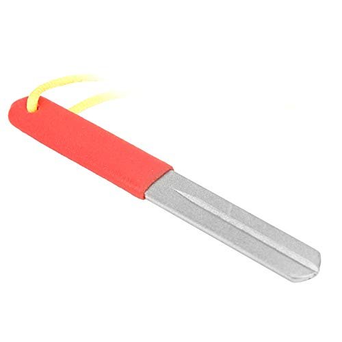 Hook Sharpener File Fishhook Sharpening Whetstone Fishing Hone Double Side 400/800 Grits Fish Grinding Hook File Portable Double Sided Fine and Medium Grit