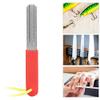 Hook Sharpener File Fishhook Sharpening Whetstone Fishing Hone Double Side 400/800 Grits Fish Grinding Hook File Portable Double Sided Fine and Medium Grit view 2